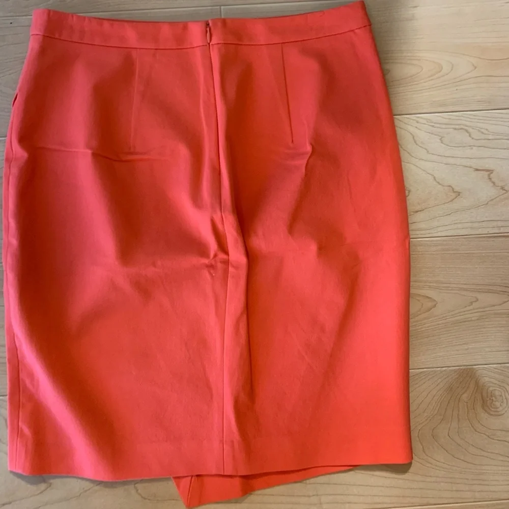 ❌SOLD❌ ✨HP✨ 🦋 3/$9 Banana Republic Orange red pink wrap pencil skirt size 6 - Picture 3 of 8